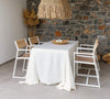 Listen to your wishes and dreams and give your dining area a new character with our off white linen tablecloth in an easy and stylish way. Our linen tablecloths are made from high quality natural linen and are designed to last you a long time and to suit a variety of interior styles.