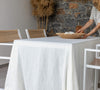 Listen to your wishes and dreams and give your dining area a new character with our off white linen tablecloth in an easy and stylish way. Our linen tablecloths are made from high quality natural linen and are designed to last you a long time and to suit a variety of interior styles.