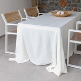 Listen to your wishes and dreams and give your dining area a new character with our off white linen tablecloth in an easy and stylish way. Our linen tablecloths are made from high quality natural linen and are designed to last you a long time and to suit a variety of interior styles.