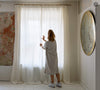 Our off white linen curtains are designed and made to give your home a unique and timeless charm. Linen curtains in neutral palette would compliment interiors from minimalistic, industrial type or Scandinavian to bohemian or classic style.