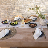 Introducing our off white linen napkins set, designed to elevate your dining experience with a touch of warmth and charm.