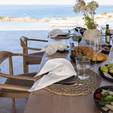 Introducing our off white linen napkins set, designed to elevate your dining experience with a touch of warmth and charm.