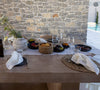 Introducing our optical white linen napkins set, designed to elevate your dining experience with a touch of warmth and charm. Crafted with care, these napkins are the perfect companions for your culinary adventures.
