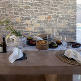 Introducing our optical white linen napkins set, designed to elevate your dining experience with a touch of warmth and charm. Crafted with care, these napkins are the perfect companions for your culinary adventures.