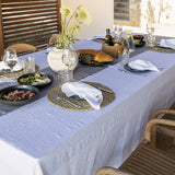 Listen to your wishes and dreams and give your dining area a new character with our optical white linen tablecloth in an easy and stylish way. Our linen tablecloths are made from high quality natural linen and are designed to last you a long.