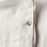 The off white linen duvet cover allows you to enjoy all the best qualities of natural linen: excellent breathability and heat regulation properties, wear resistance, and the aesthetics of linen fabric. Natural linen fabric is durable and will last for many years, so this cover will bring you joy for a long time and give your home an irreplaceable natural charm.