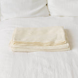Linen flat sheet in off white colour. rafted with care, this flat sheet of your choice, providing you with everything you need for a blissful night's sleep.
Versatile in function, our flat sheets can be used as top sheets for added warmth or as lightweight bedcovers during warmer nights.