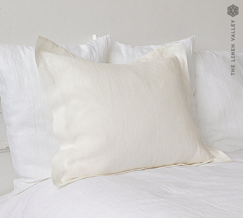 Our off white linen pillowcases is made from the softest and finest natural linen fabrics, giving your home an unmistakable elegance and style.