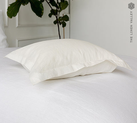 Our off white linen pillowcases is made from the softest and finest natural linen fabrics, giving your home an unmistakable elegance and style.
