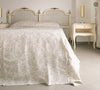 Royal Floral Pattern Linen Bedspread