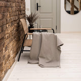 Rustic heavy linen throw designed to renew your bed with an extra touch of uniqueness, coziness and charm.
Whether draped elegantly over your bed as a bedspread or wrapped snugly around you on chilly nights, it's versatile enough to suit your needs.