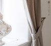Our rustic heavy linen curtain tie-back is the perfect solution for keeping your curtains looking neat and stylish. Made from the highest-quality European linen, they offer durability and a luxurious feel.