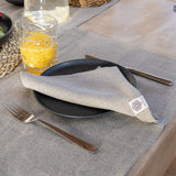 Introducing our teal blue linen napkins set, designed to elevate your dining experience with a touch of warmth and charm.