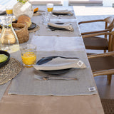 Introducing our teal blue linen napkins set, designed to elevate your dining experience with a touch of warmth and charm.