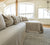 RUSTIC UNBLEACHED linen sectional couch cover