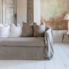 Discover the perfect balance of functionality and elegance with our rustic unbleached couch cover today. Designed to shield your couch from daily spills and stains or pets, these covers offer both practicality and elegance.
