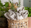 Introducing our striped linen napkins set, designed to elevate your dining experience with a touch of warmth and charm.