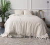 Introducing our striped Linen Duvet Cover Set, designed and crafted to infuse elegance and comfort into your bedroom.