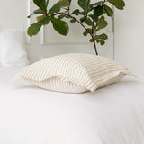 Our striped linen pillowcases is made from the softest and finest natural linen fabrics, giving your home an unmistakable elegance and style.