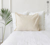 Our striped linen pillows will add a touch of elegance and style to your bedroom.