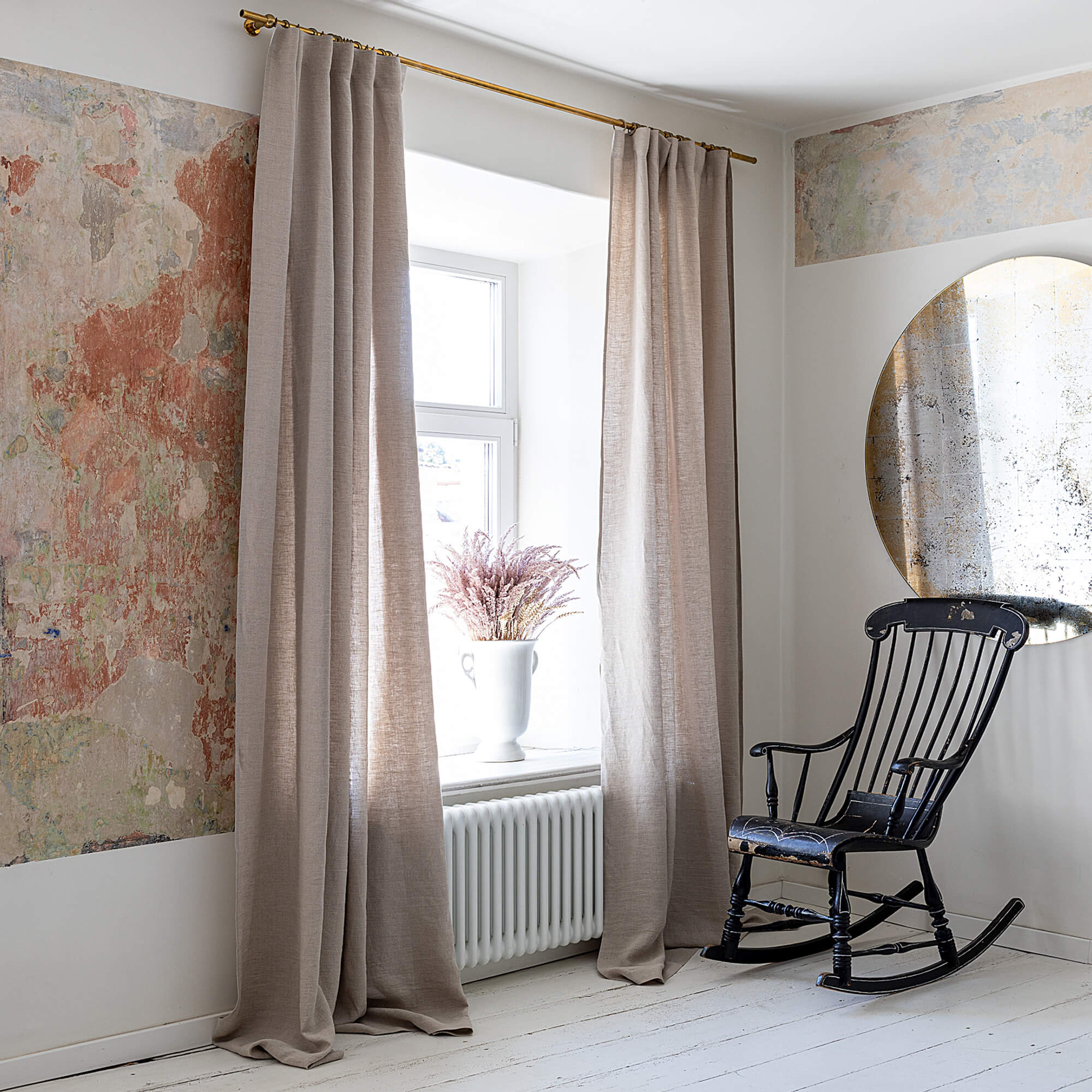 Our rustic unbleached curtains are designed and made to give your home a unique and timeless charm, and no matter the style of your home, linen can fit into any interior
