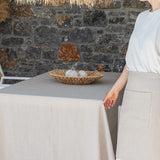 Listen to your wishes and dreams and give your dining area a new character with our natural unbleached linen tablecloth in an easy and stylish way. Our linen tablecloths are made from high quality natural linen and are designed to last you a long time and to suit a variety of interior styles.