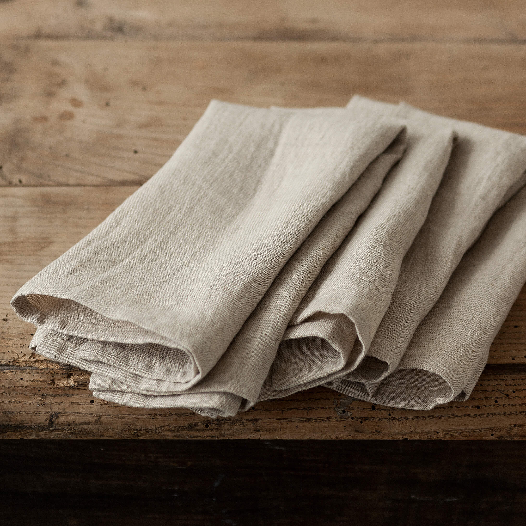 Introducing our unbleached linen napkins set, designed to elevate your dining experience with a touch of warmth and charm.