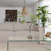 This natural linen cover enhance your decor, but it also serves as a shield against the playful antics of your beloved pets, safeguarding your couch from any potential damage.