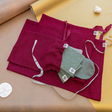 Linen gift bags in three sizes