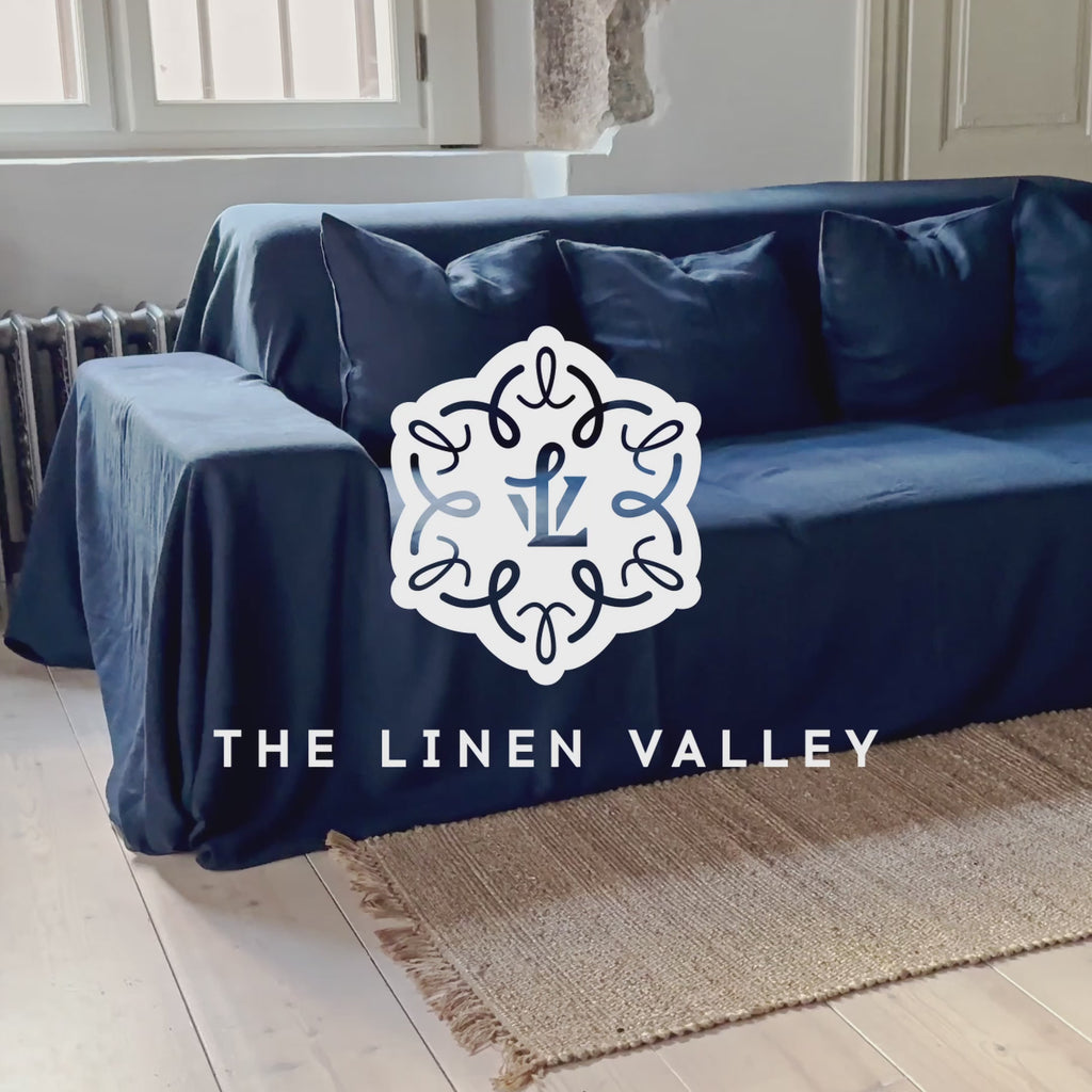 Sometimes it takes just a small detail to make a home interior complete, perfect and unique. And that our navy blue linen throw pillow with zipper. With them pillows always go with any interior - from minimalist to classic.