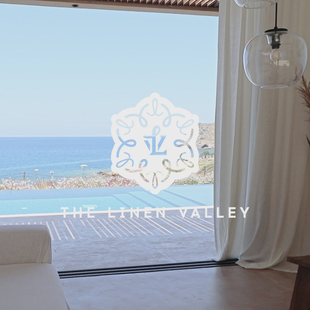 Our Antique white linen curtains are designed and made to give your home unique and timeless charm. Linen curtains would complement interiors from minimalistic, Scandinavian or modern Mediterranean or classical style.