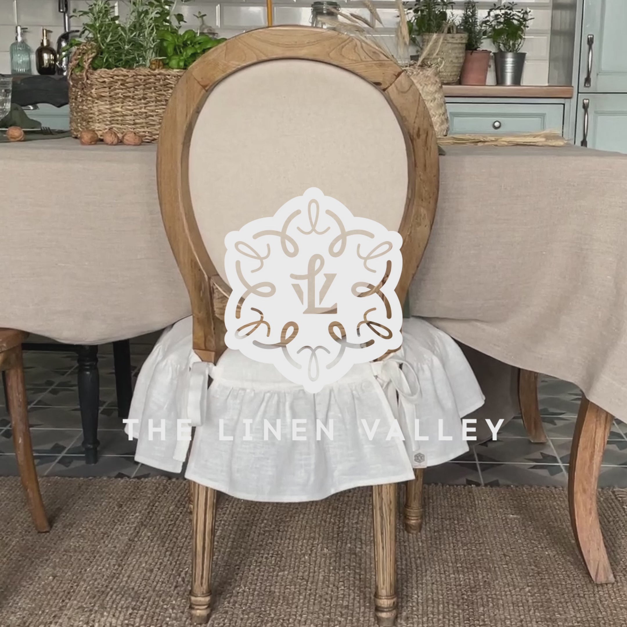 Our Antique white linen slipcovers offer both practicality and aesthetic appeal. The covers will protect dining chairs from spills and stains, also enhance the visual appeal of your space with their timeless natural style. Slipcovers will simply change your chairs' appearance and provide an elegant solution.