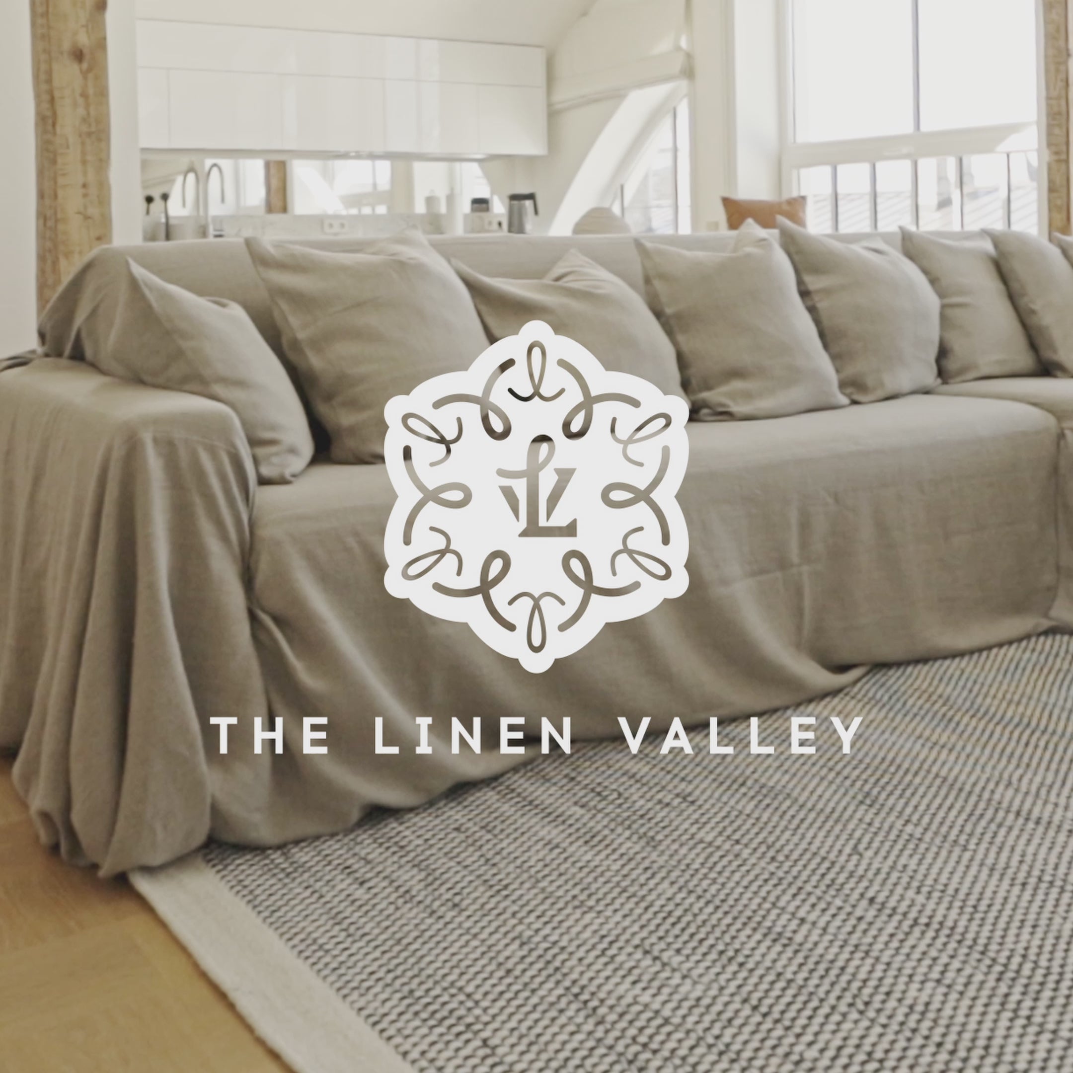 Our rustic unbleached linen sectional couch cover a stylish way to change up the look of the room. Plus, linen has natural properties that make it resistant to stains and easy to clean, which adds to its appeal for everyday use.