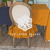 Our amber yellow linen slipcovers offer both practicality and aesthetic appeal. The covers will protect dining chairs from spills and stains, also enhance the visual appeal of your space with their timeless natural style. Slipcovers will simply change your chairs' appearance and provide an elegant solution.
