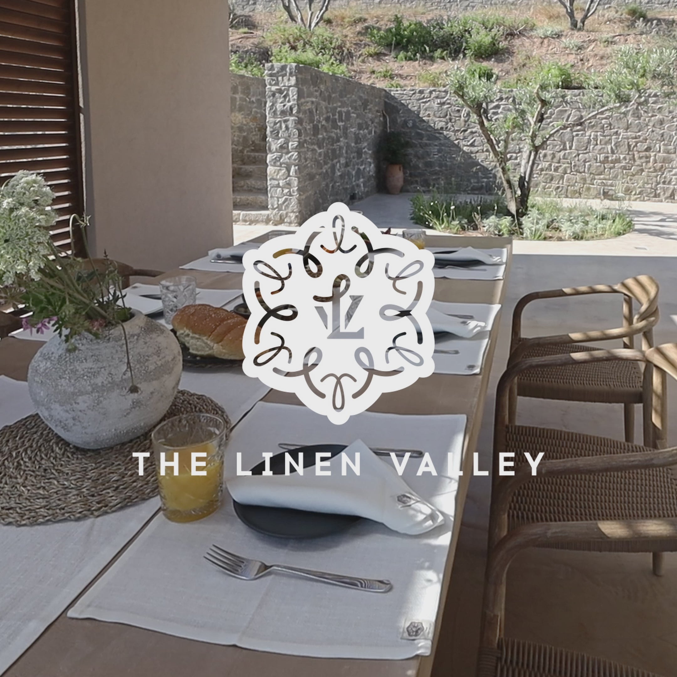 Discover The Linen Valley's antique white linen placemats, which combines everyday luxury with sustainable elegance, where natural linen completely transforms and enhances your table setting.