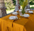 AMBER YELLOW linen tablecloth