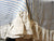 Linen striped tablecloth with ruffles - Velvet Valley