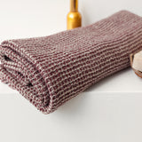 Linen burgundy waffle towel - Velvet Valley