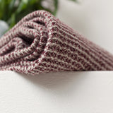 Linen burgundy waffle towel - Velvet Valley