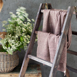 Linen burgundy waffle towel - Velvet Valley