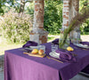 Deep purple linen tablecloth would give your dining area a new character and style. Our linen tablecloths are made from the highest quality European linen and are designed for a long lasting.