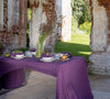 Deep purple linen tablecloth would give your dining area a new character and style. Our linen tablecloths are made from the highest quality European linen and are designed for a long lasting.