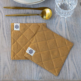 LINEN TABLE coasters set