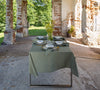 Moss green linen tablecloth would give your dining area a new character and style.&nbsp; Our linen tablecloths are made from the highest quality European linen and are designed for a long lasting.