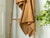 Mustard brown linen towel - Velvet Valley