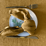 Dusty Mustard Linen Napkin Set - The Linen Valley