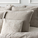 Stonewashed unbleached linen Oxford pillow - Velvet Valley