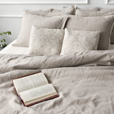 Stonewashed unbleached linen Oxford pillow - Velvet Valley