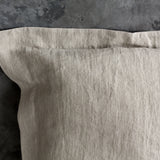 Stonewashed unbleached linen Oxford pillow - Velvet Valley
