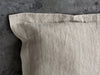 Stonewashed unbleached linen Oxford pillow - Velvet Valley